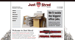 Desktop Screenshot of just-shred.com